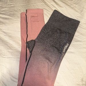 Gymshark medium peach coral ombre